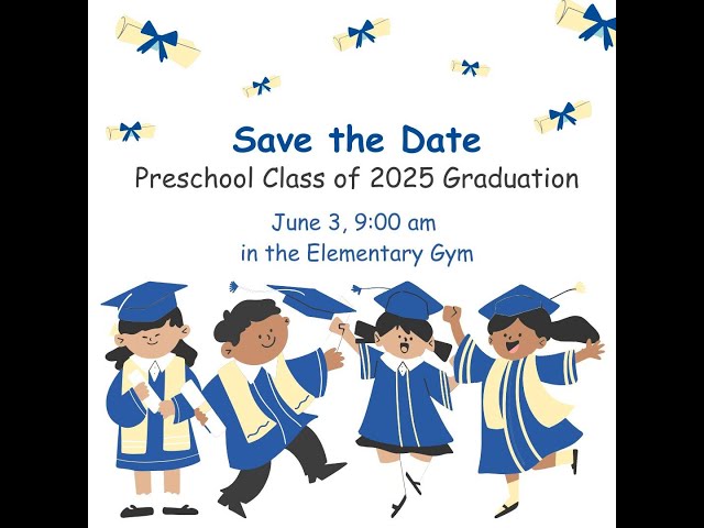 Pre K Graduation Save The Date