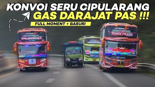 Konvoi  Aksi Sportif Bus Artis Telolet Basuri trip Darajat Pass Garut 2023