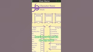 🔽 Making an expander widget in #ttrpgsheets #ttrpg #dnd #pathfinder
