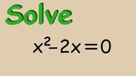 Solve Quadratic Equation by Factoring - easy Binomial Example