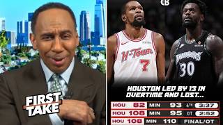 FIRST TAKE | Kevin Durant CHOKED - Stephen A. on Rockets blow 13-point in stunning loss to T-Wolves