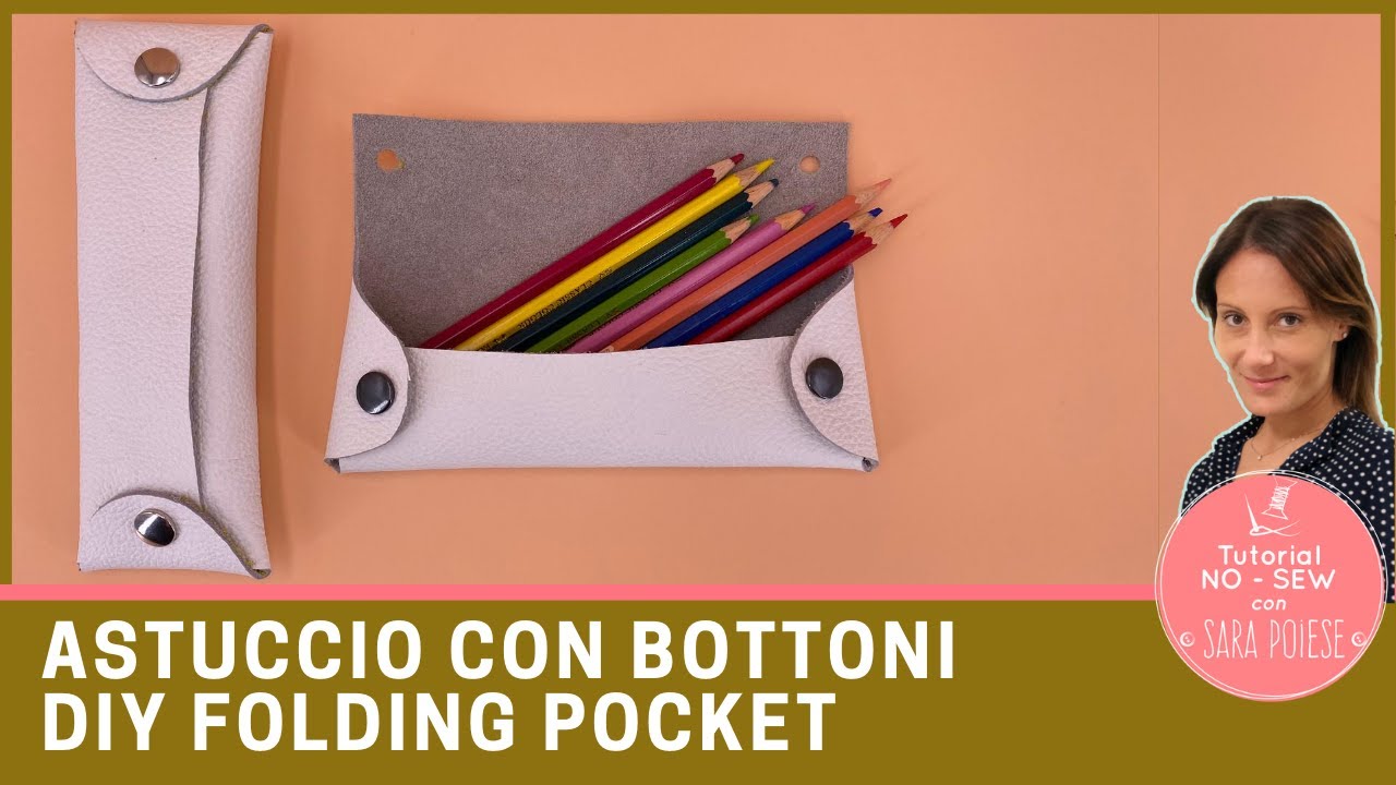 Astuccio Con Bottoni A Pressione Diy Folding Pocket