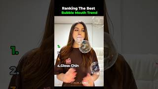 Ranking The Best Bubble Mouth Trend (Part 2) #shorts
