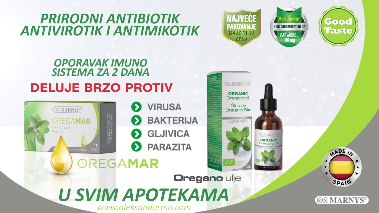 MARNYS Oregamar i Origano ulje - EFIKASNO U BORBI PROTIV BAKTERIJA I GLJIVICA