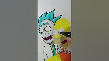 How To Draw Rick And Homer Doodle Style Part II