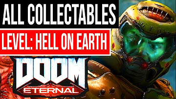 DOOM Eternal - ALL COLLECTABLES Mission: Hell on Earth - All Toys + Cheat Codes + All Codex