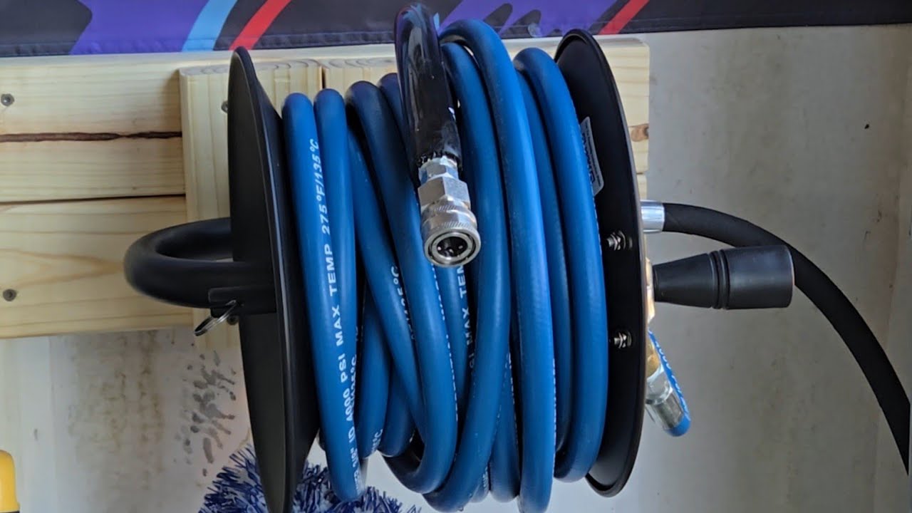 [HELPFUL] How to Setup a Pressure Washer Hose Reel - DIY at Home - YouTube