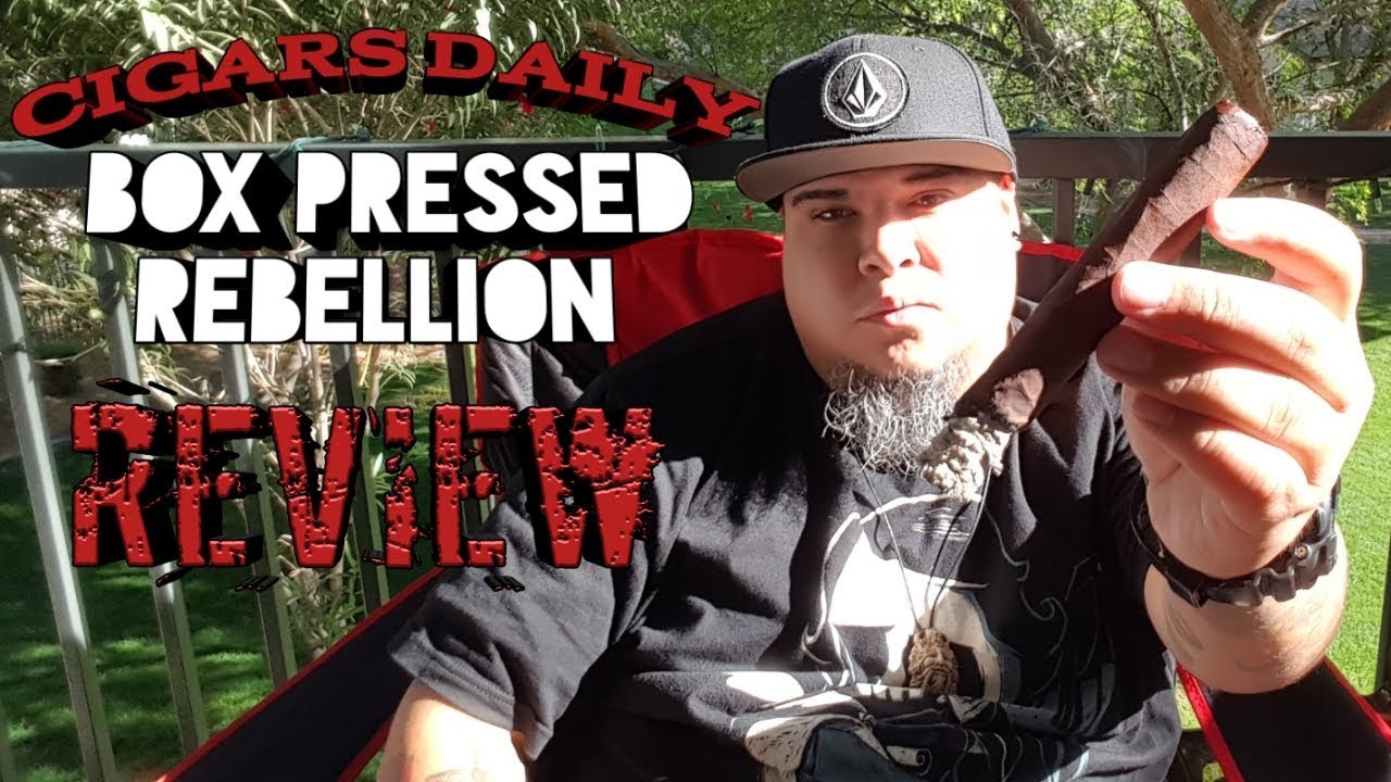 Box Pressed Rebellion by Cigars Daily. Cigar Review