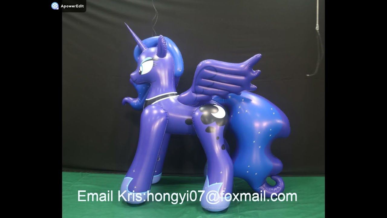 #MyLittlePony Princess Luna Hongyi Inflatable Moon Pony - YouTube
