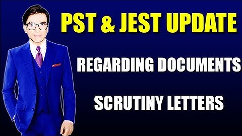 PST JEST New Update Regarding Documents Scrutiny Letters | Educational Globe Samiullah Ramzan
