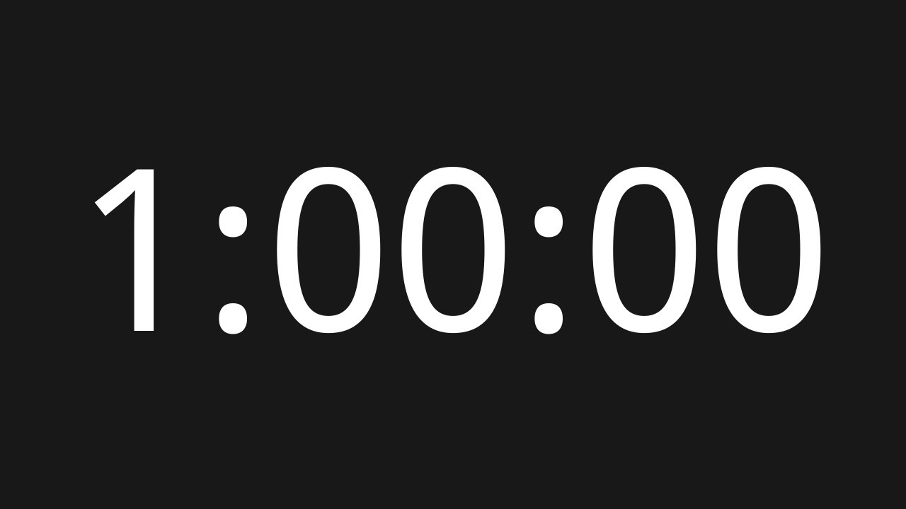1 Hour Countdown [No Copyright Timer] - YouTube