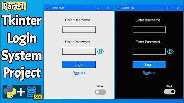 Python Tkinter Login System Project | Python Tkinter Project | Part 1