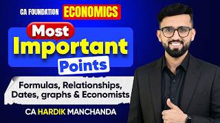 Most important Points - CA Foundation Economics | CA Hardik Manchanda | All Chapters Covered |