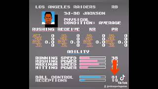 Unstoppable Bo Jackson has a WEAKNESS in Tecmo Super Bowl!