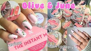 OLIVE & JUNE PRESS ON NAIL REVIEW // NAIL HAUL + HOW TO APPLY PRESS ONS