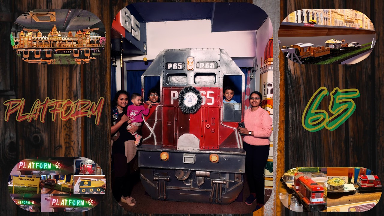 This Bangalore Restaurant Serves Food On Toy Trains 😱 Worth The Hype ? 🚂Platform 65 Bangalore🍽
