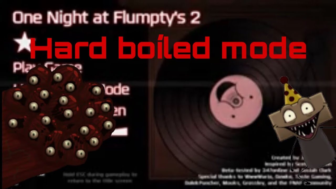 One Night At Flumptys 2 | Hard Boiled Mode complete - YouTube