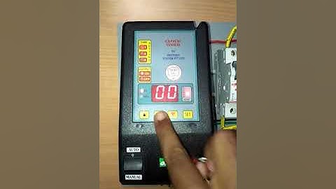 Automatic Streetlight Controller - Light Master - CLOCK TIMER - Time Setting    - Tamil Version
