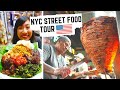 NEW YORK CITY STREET FOOD TOUR like you've NEVER SEEN | HIDDEN street fo...