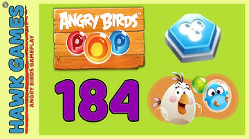 Angry Birds Stella POP Bubble Shooter Level 184 Hard - Walkthrough, No Boosters