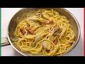 【キノコ苦手でも試してみて!】秋の味覚カルボナーラ風キノコのパスタ【Carbonara con Funghi】