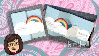Stampin Up! Rainbow Z Fold card