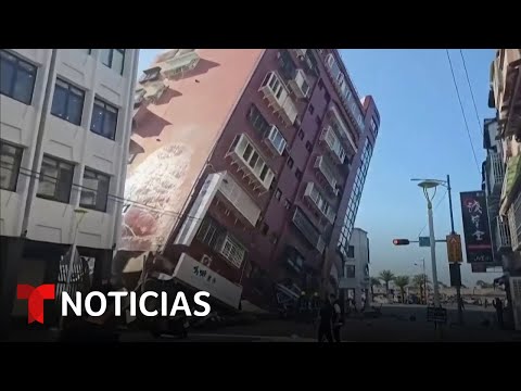 Sismo de 7.2 sacude Taiwan y genera alerta de tsunami en islas del Pacífico | Noticias Telemundo