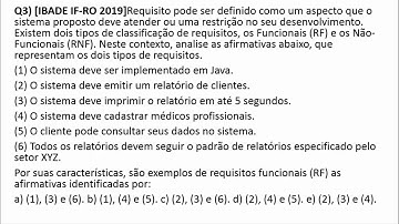 Requisitos e Testes de SW - Prof. Rodrigo Macedo