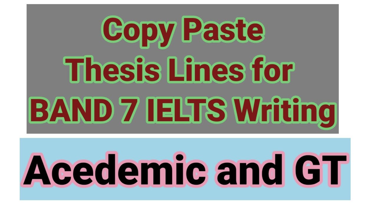 thesis line for writing task 2