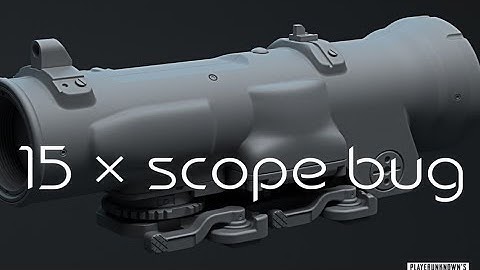 scope bug in pubg mobile