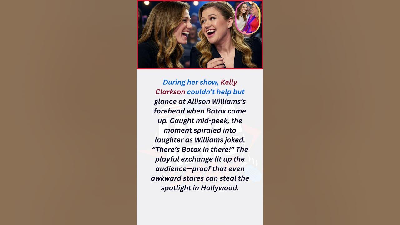 During her show, Kelly Clarkson couldn’t help but glance at Allison