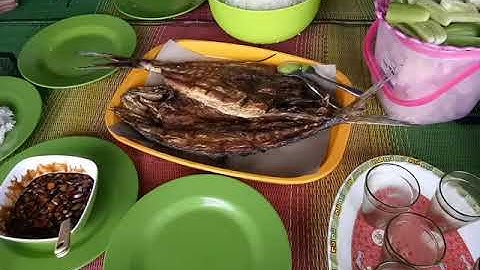 Liburan di Pantai Cibangban Karang Haji,Pelabuhan Ratu - Sukabumi  Part. 5 - menu makan siang