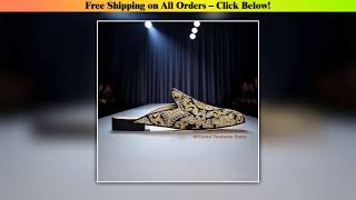 Flat Embroidered Slippers Men's Mules Handmade Multi-Colors Tassels - Simple But Practical | Smart