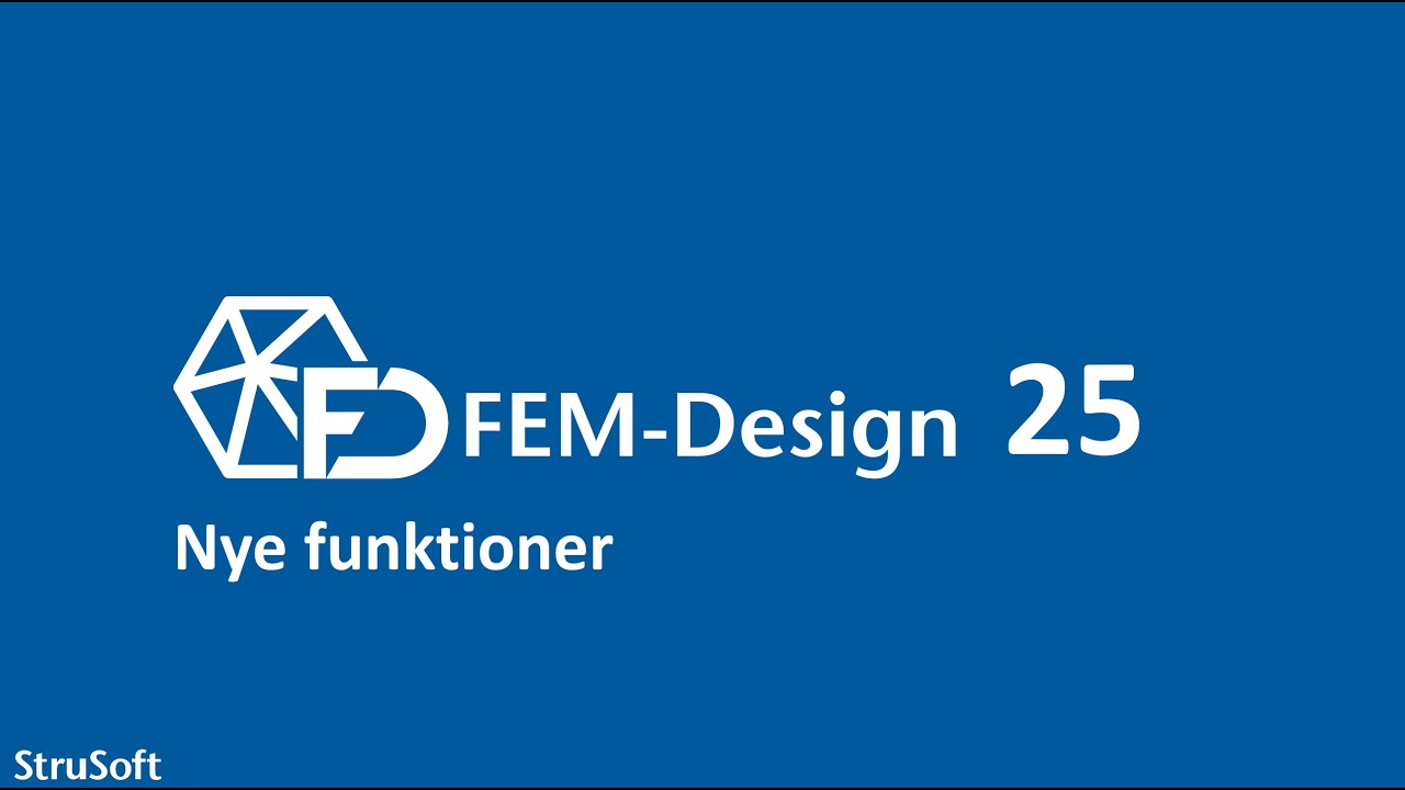 FEM-Design 25: Nye funktioner 7 DOF mm - YouTube
