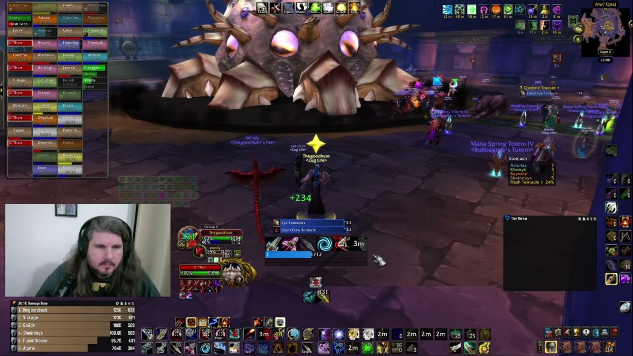 WoW Classic Hardcore C'Thun Many Deaths