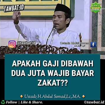 Apakah Gaji Dibawah Dua Juta Wajib Membayar Zakat Ustad Abdul Somad Lc,MA