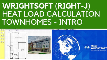 Wrightsoft (Part 1): Manual J Heat Load Calculation - Townhomes, Introduction