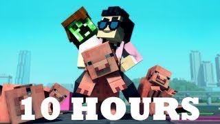 "Minecraft Style" - 10 Hours - A Parody of PSY's Gangnam StyIe (10 Hour Loop)