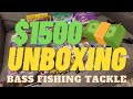 MASSIVE $1500 bass fishing tackle UNBOXING!! My biggest order EVER!!