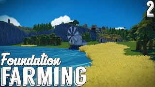 Windmills, Wheat Farms + Sheep Farms :: Foundation Ep. 2 :: Medieval City Building Game