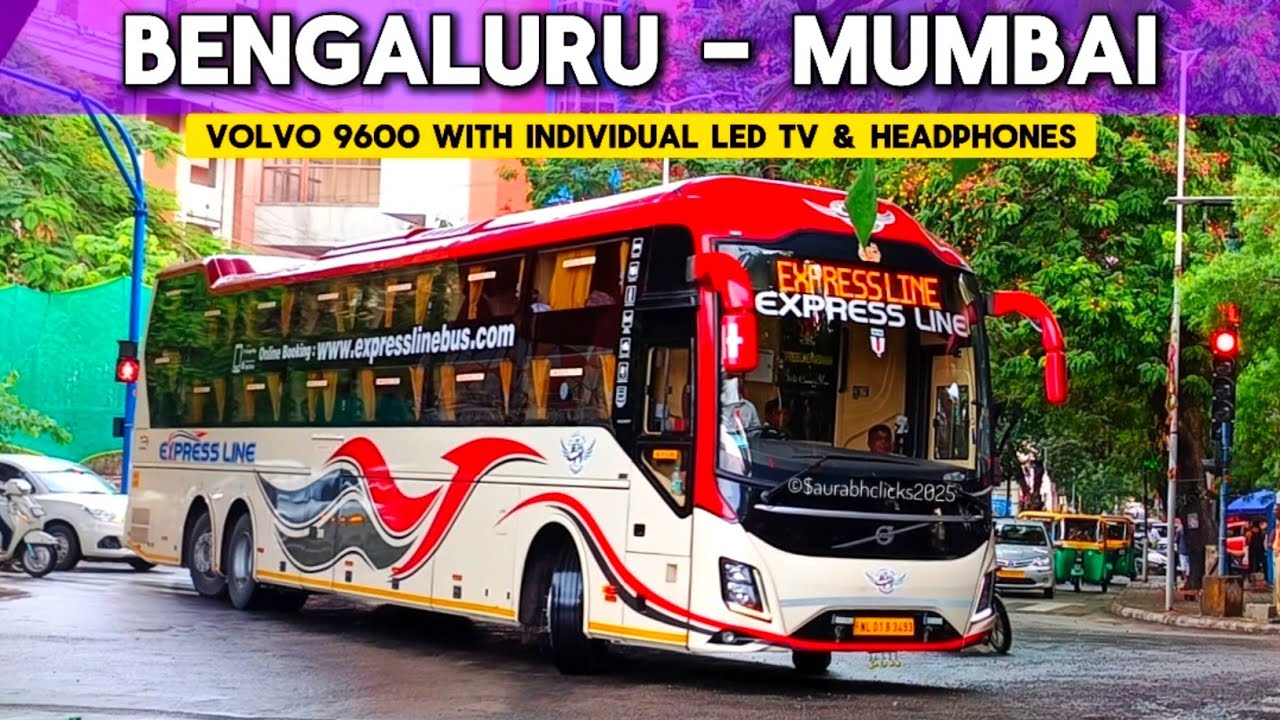 Bangalore to Mumbai by Expressline Volvo 9600 | Luxury Sleeper Bus Experience🚌