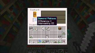 Minecraft 1.0 - level 50 enchant #2 - diamond pickaxe screenshot 4