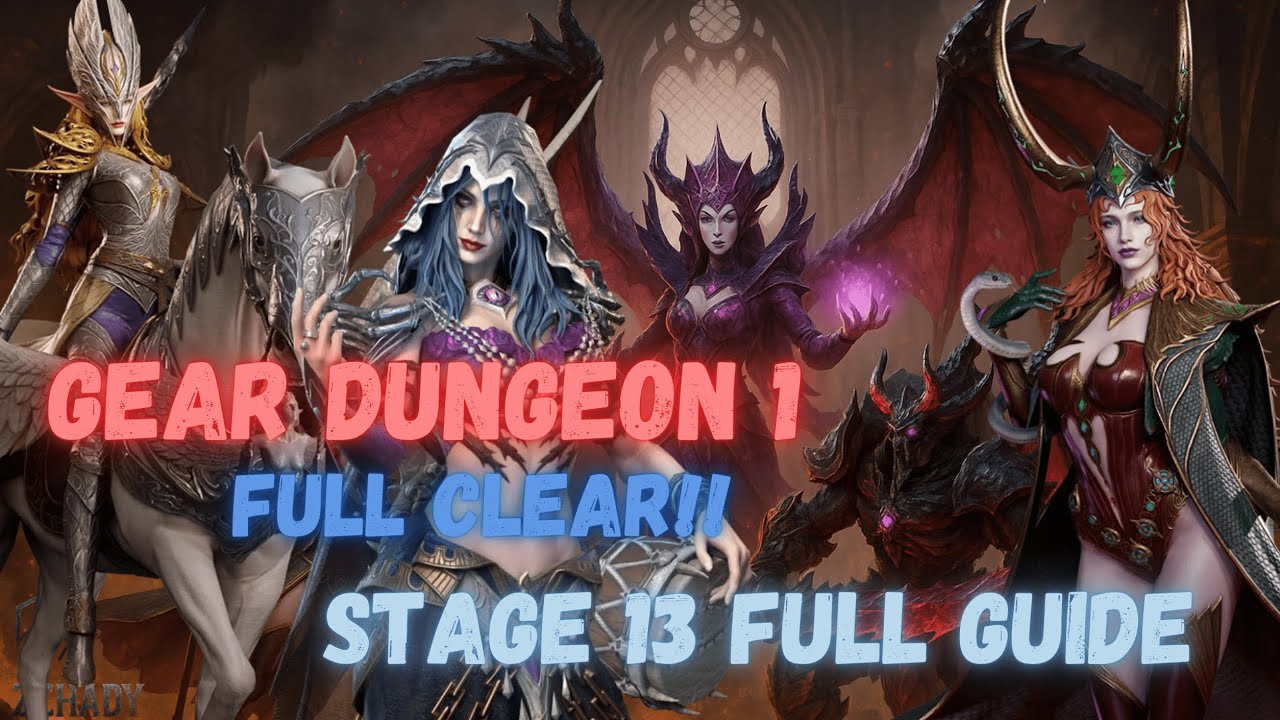 Gear Dungeon 1 Stage 13 made EASY! | Full Guide and Clear | Watcher of Realms