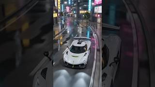 White Koenigsegg Jesko Night Run 🌙💨 #shorts #sportscar #4kvideo #ai