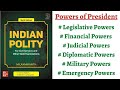 (V79) (Legislative, Judicial, Diplomatic, Military Powers of President) M. Laxmikanth Polity UPSC