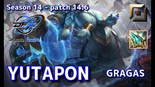 【JPサーバー/M1】DFM Yutapon グラガス(Gragas) VS レネクトン(Renekton) TOP - Patch14.6 JP Ranked【LoL】