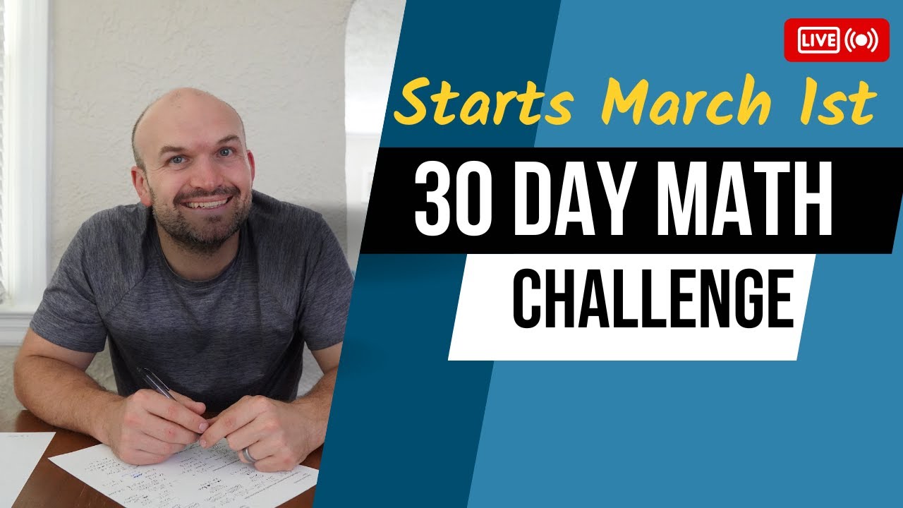 30 Day Math Challenge Starts March 1st - YouTube