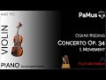 Oskar Rieding: Concerto for Violin Op. 34 1st movement Piano accompaniment