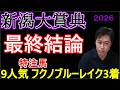 【新潟大賞典最2026】この人気は美味しい!特注馬発表!