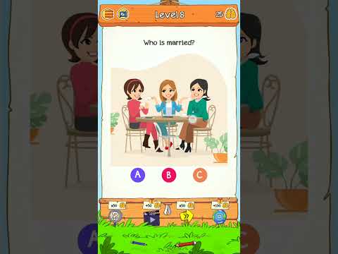 Braindom 2 Level 8 || who is married.